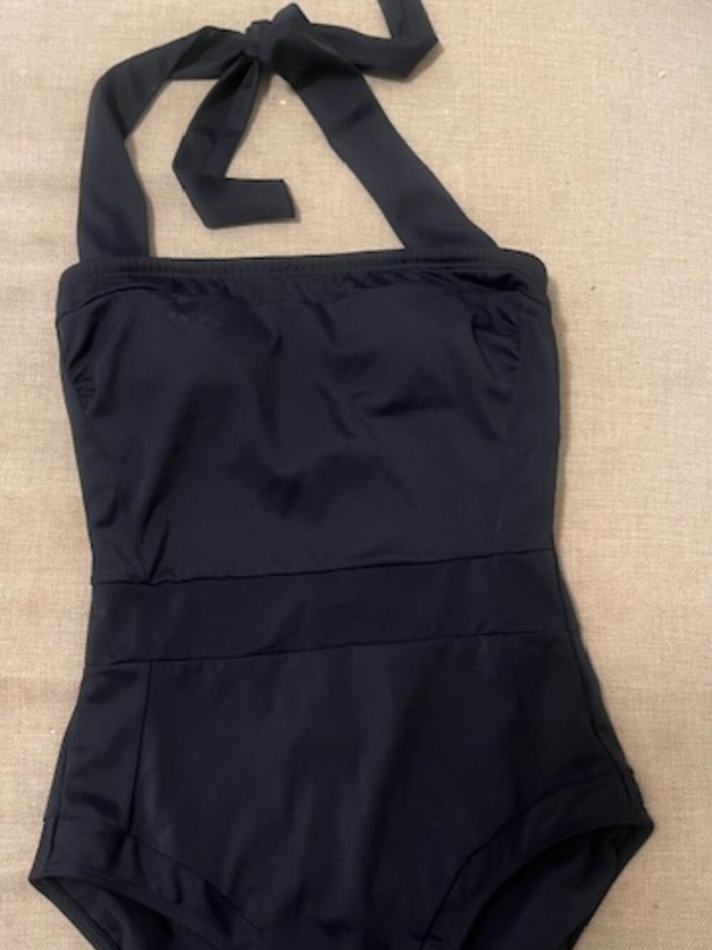 Boden Navy Glamour Strap Maillot - Women's 34 R
